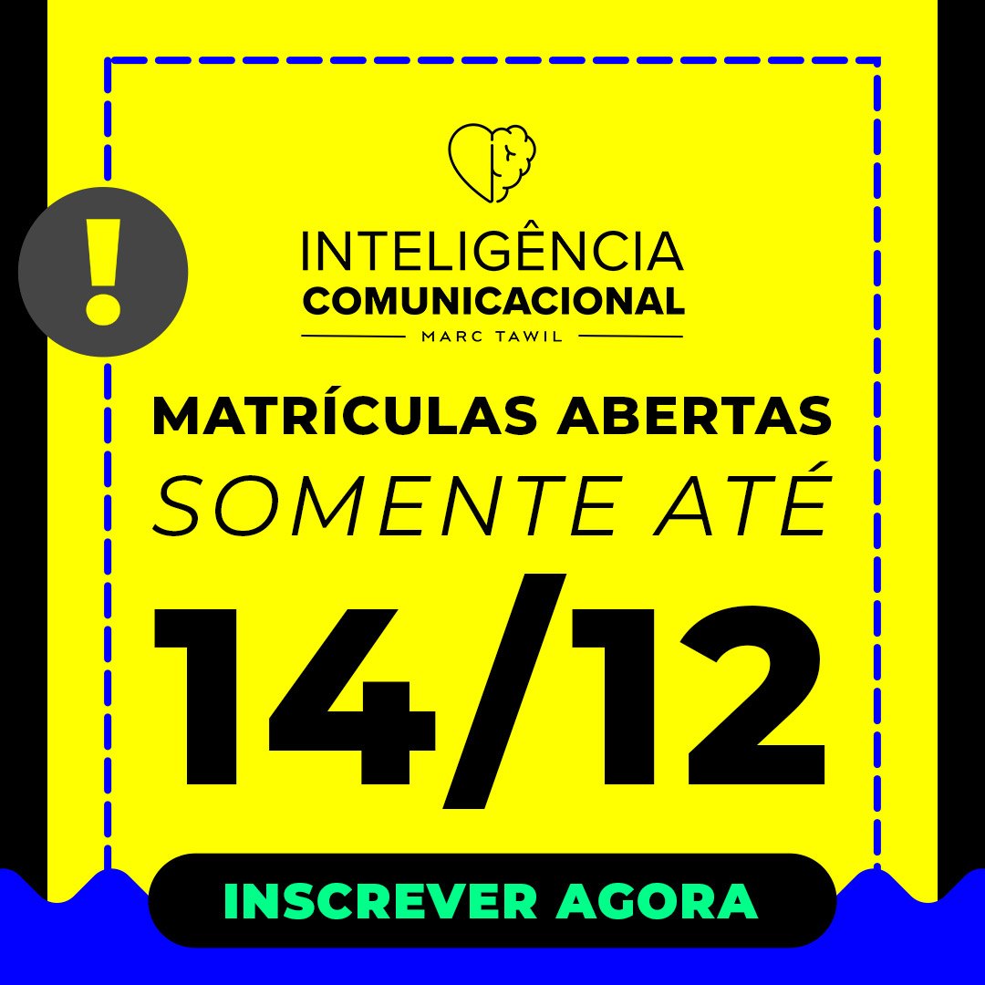 Matrículas abertas somente até 14/12