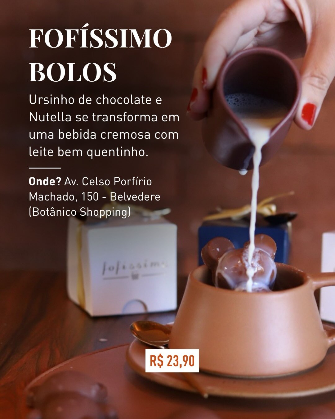 Onde tomar chocolate quente em BH: as versões mais criativas da bebida no inverno — slide 10