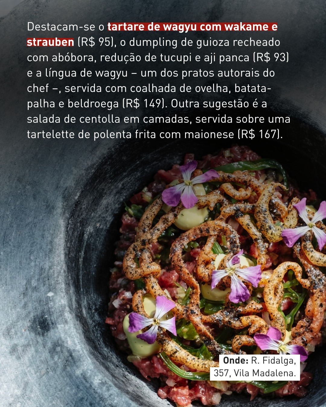 Novos menus em São Paulo: conheça as apostas de Kotori, Aiô, Jacó e Metzi — slide 8