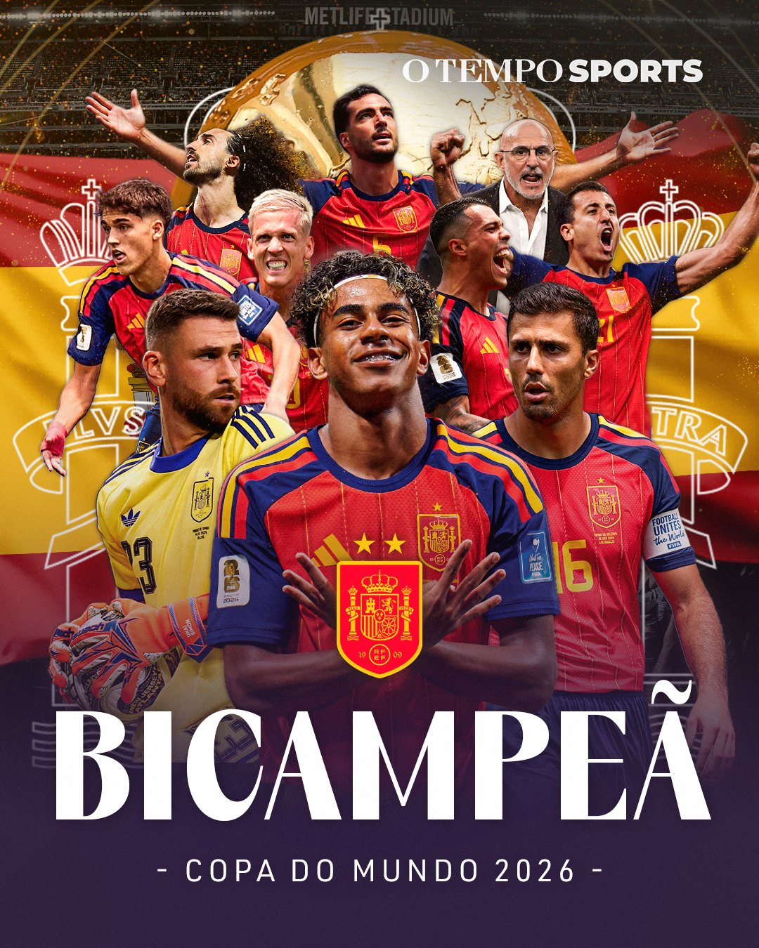 Bicampeã: Espanha, Copa do Mundo 2026