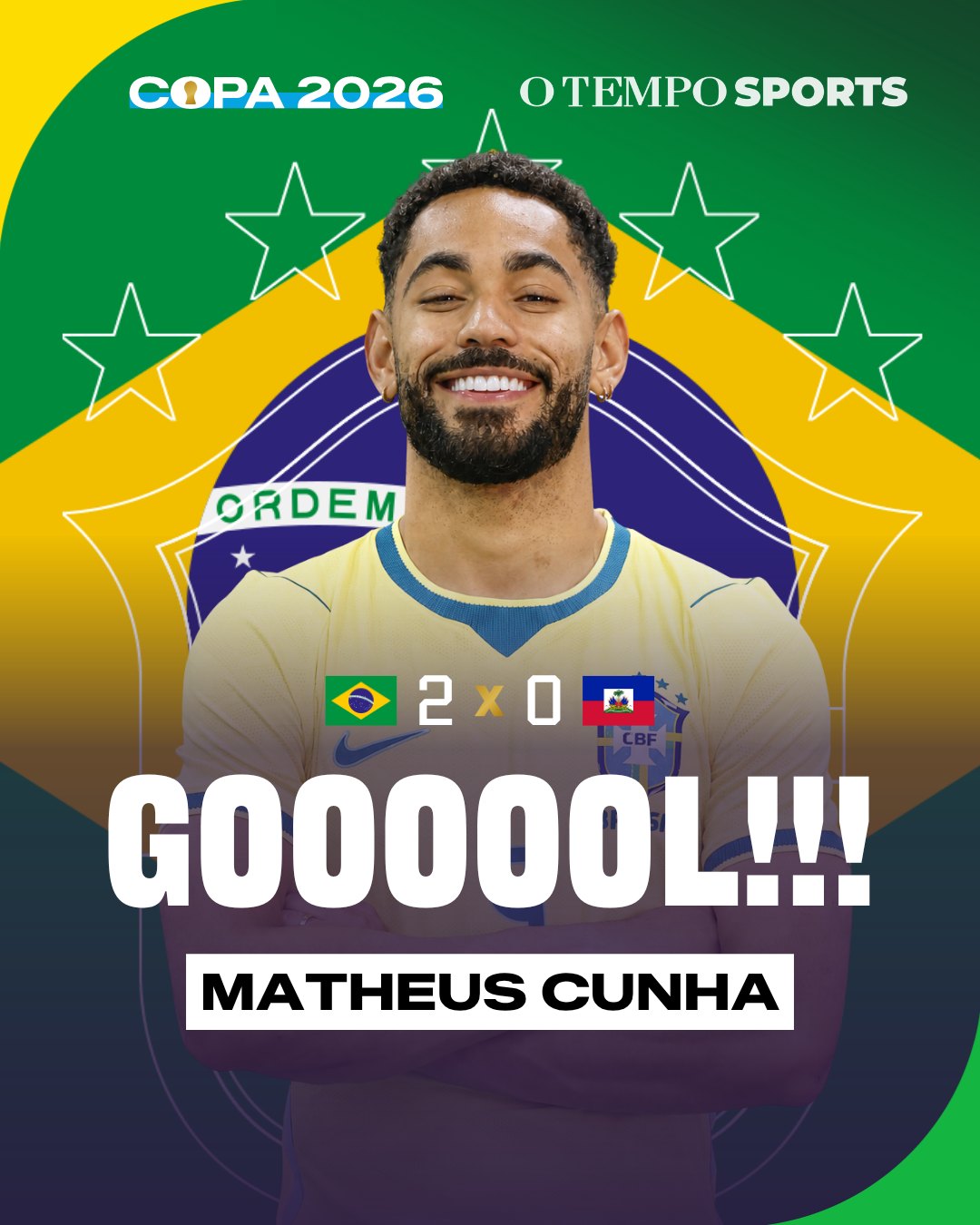 Gol do Brasil: Matheus Cunha marca contra o Haiti