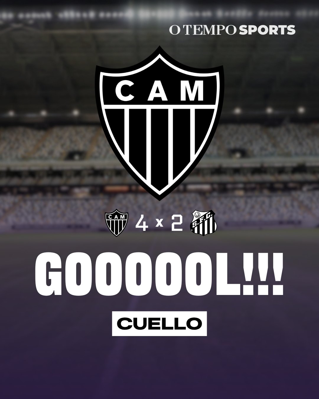 Gol do Atlético: Cuello marca e o Galo vence por 4 x 2