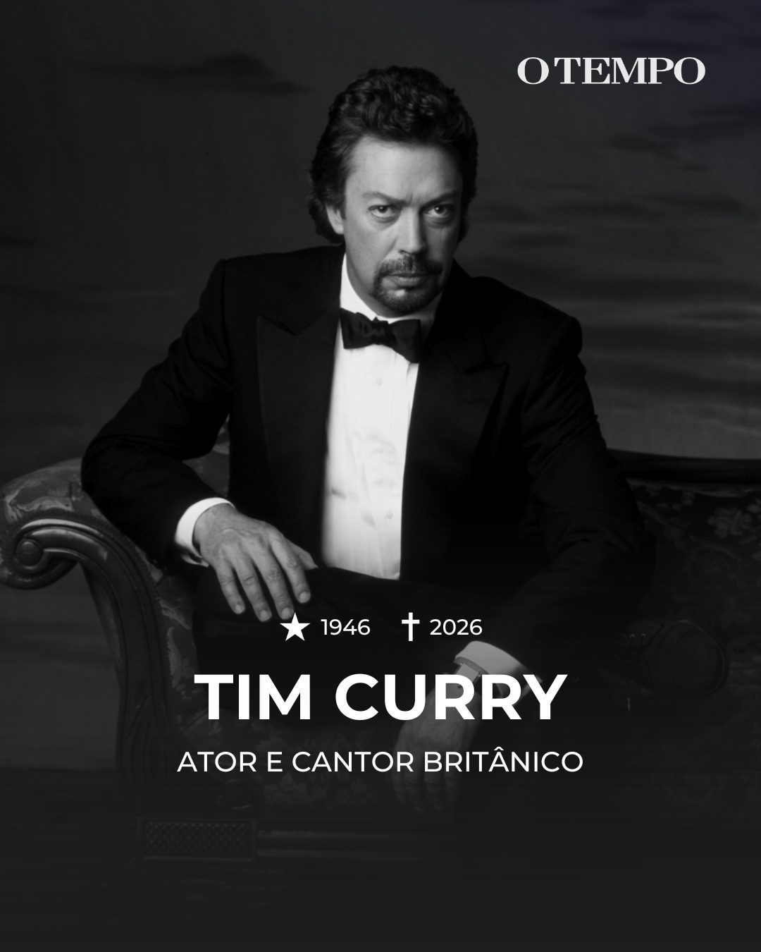 Morte: Tim Curry, ator e cantor britânico, 1946–2026